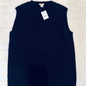 Womens J. Crew Vest. Size L. Navy. NWT.